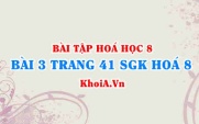 Bài 3 trang 41 SGK Hoá 8: Cách ghi công thức hoá học, quy tắc hoá trị